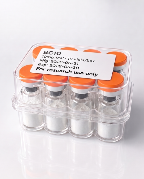 LIMITLESS catálogo B2B | BPC-157 | BC10 | 10 mg | Caja con 10 viales · Research Use Only